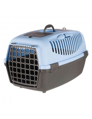 Transportín para gatos Capri de plástico con asa con sistema de circulación del aire