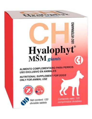 HYALOPHYT MSM regenerador de tejidos cartilaginosos en perros, Razas Gigantes