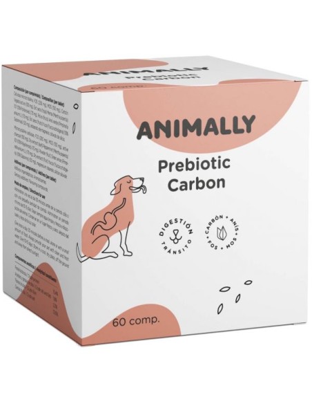 Prebiotic Carbón 60 comprimidos Animally