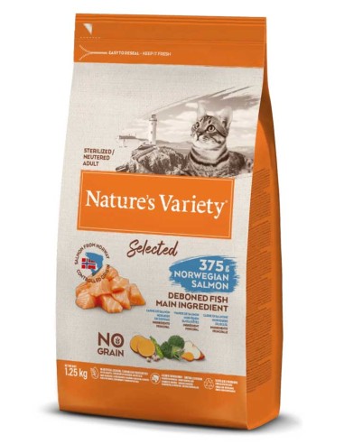 Nature's Variety Selected No Grain Gato esterilizado Salmón noruego