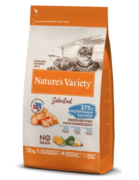 Nature's Variety Selected No Grain Gato esterilizado Salmón noruego