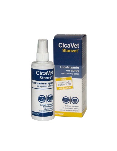 Cicavet Spray cicatrizante para perros y gatos 125 ml, Stangest