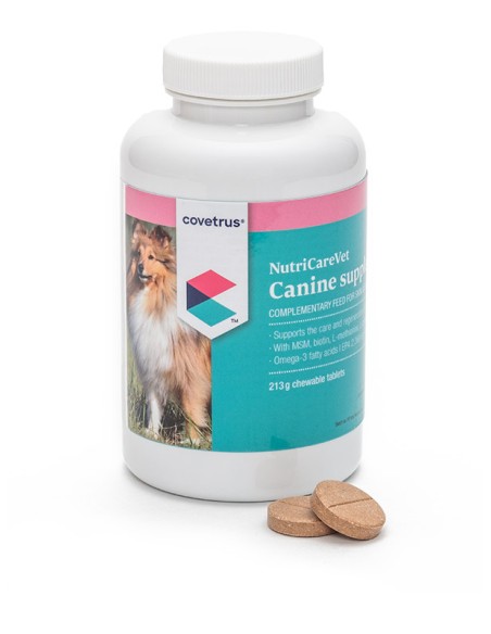 NutriCareVet Suplemento para piel y pelo de perros 85 comprimidos, Covetrus