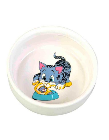 Comedero ceramico para gatos