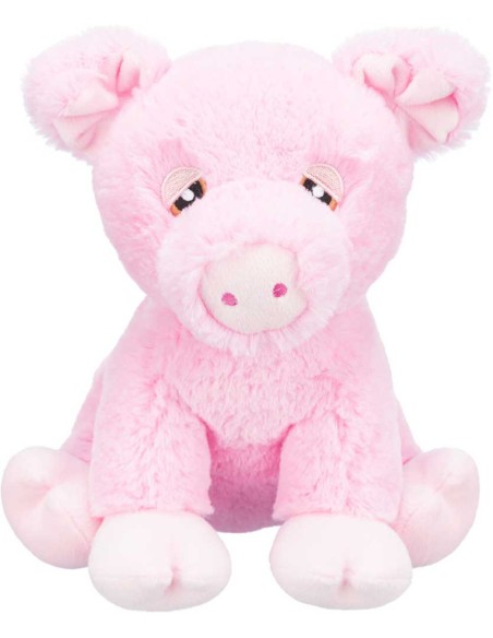 Juguete para perro, peluche cerdito rosa