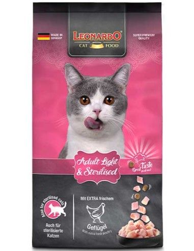 Pienso para gato esterilizado, Leonardo Light