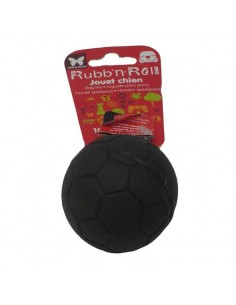 Juguetes para perros pelota maciza futbol caucho natural negra