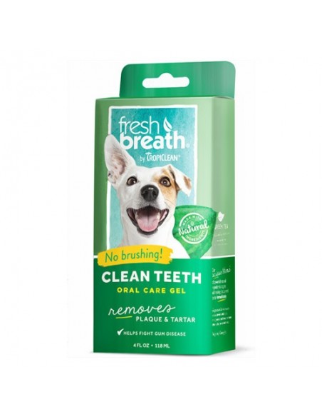 CLEAN TEETH cuidado dental natural para perros sin cepillado