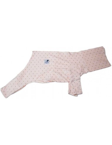 Pijama para piccolo de felpa rosa palo