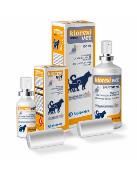 KLOREXIVET Spray antiséptico bioadhesivo de uso veterinario